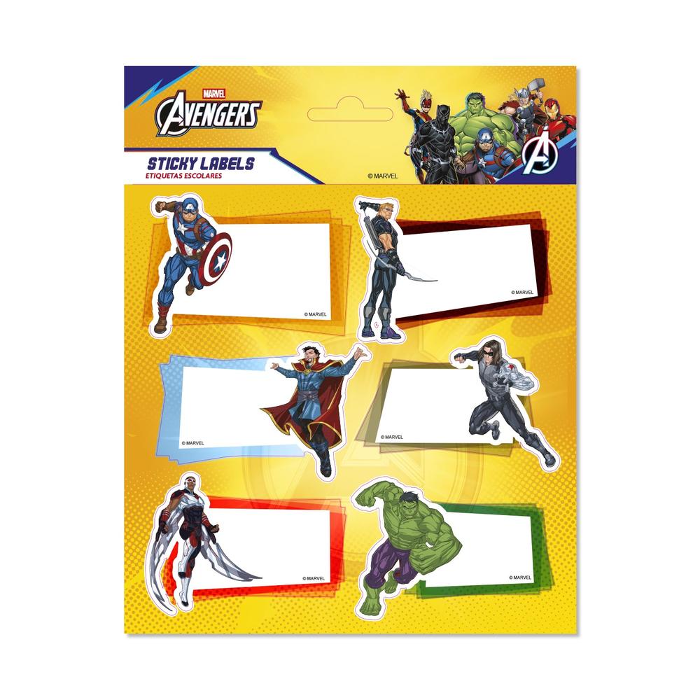 Grupo Erik Marvel The Avengers - Premium SelfAdhesive Labels Selbstklebende Etiketten - Mehrfarben
